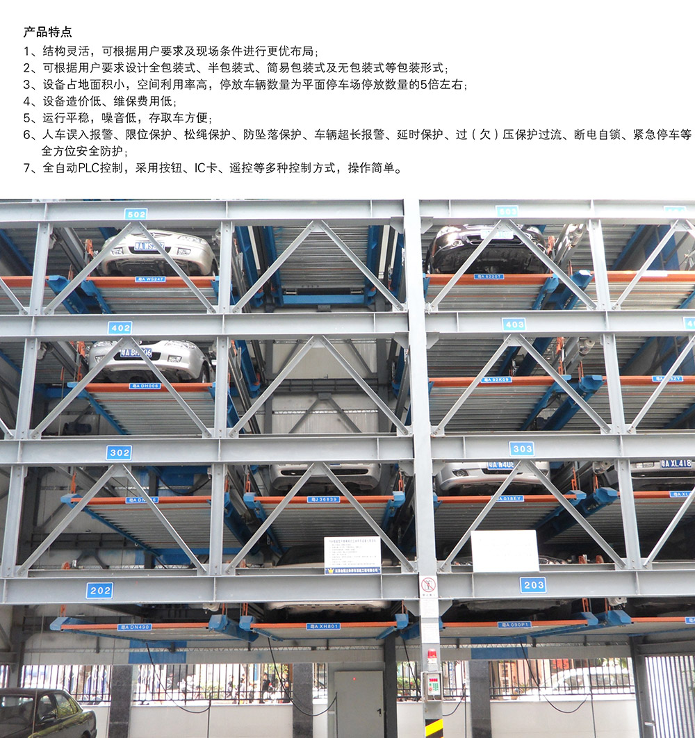 四川成都负一正三地坑PSH4D1四层升降横移立体停车设备产品特点.jpg