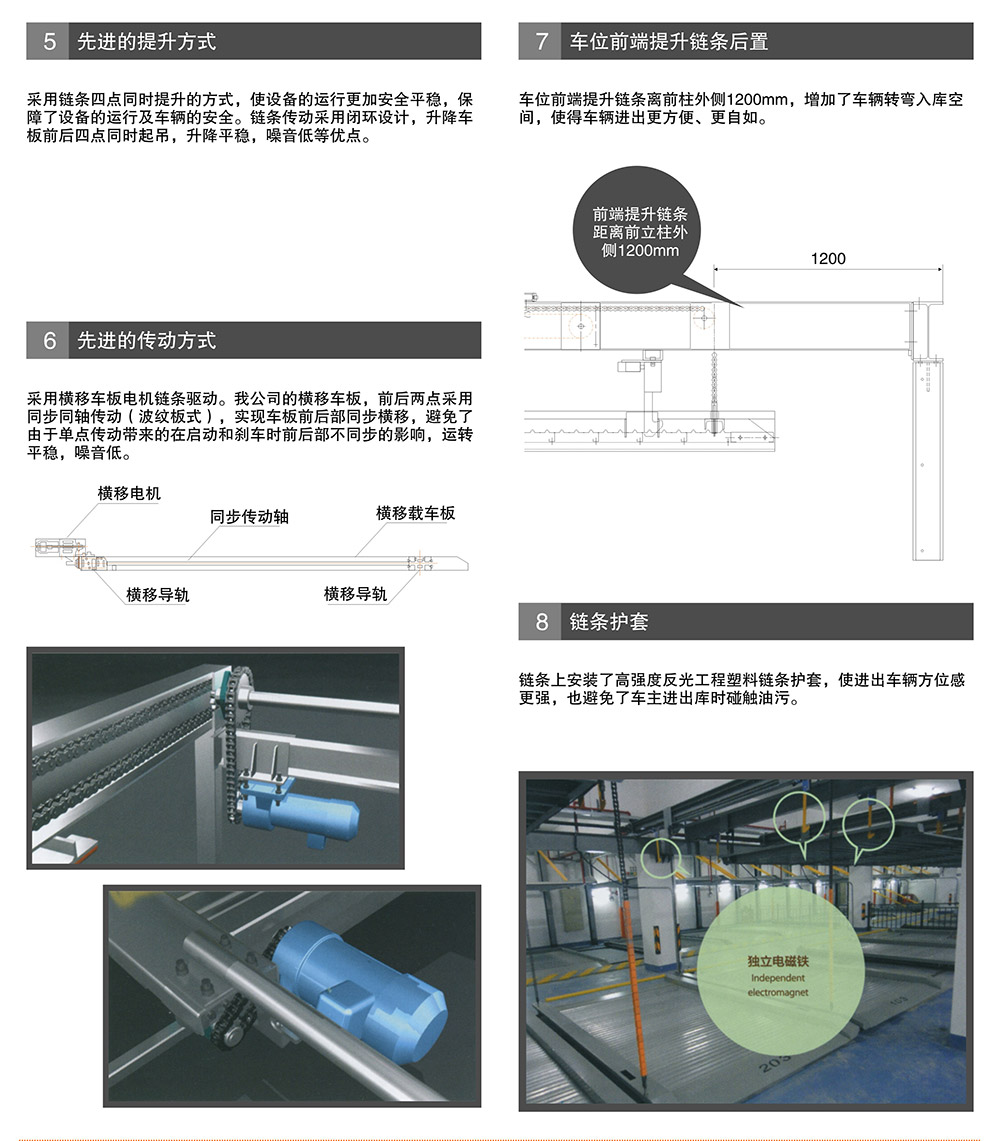 四川成都PSH升降横移立体停车设备提升方式链条保护.jpg